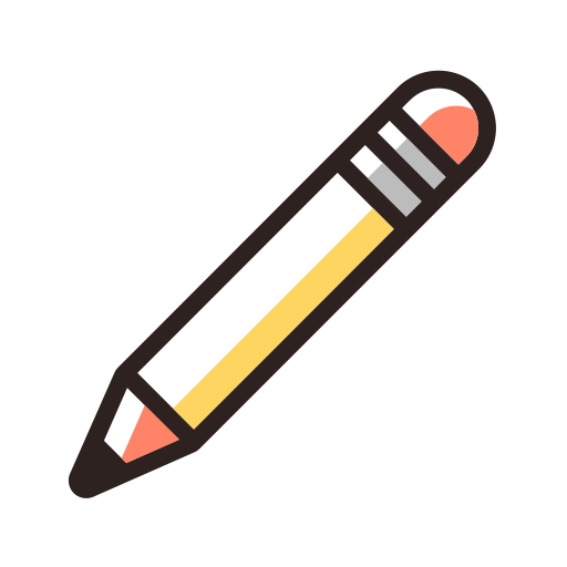 Pencil svg vector icon