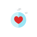 heart, watch svg vector icon