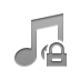 music,beamed,note,lock icon
