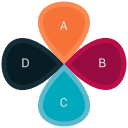 chart, flower, graph, market, pie svg vector icon