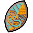 tiki,shield,protect,guard,security icon