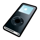 ipod,nano,black,mp3 player icon