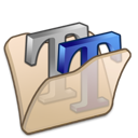 beige, folder, font icon
