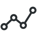 analytics, chart, graph, presentation svg vector icon