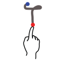 gestureworks, greek, stroke, tau icon