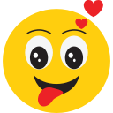 face, happy, love, smiley svg vector icon