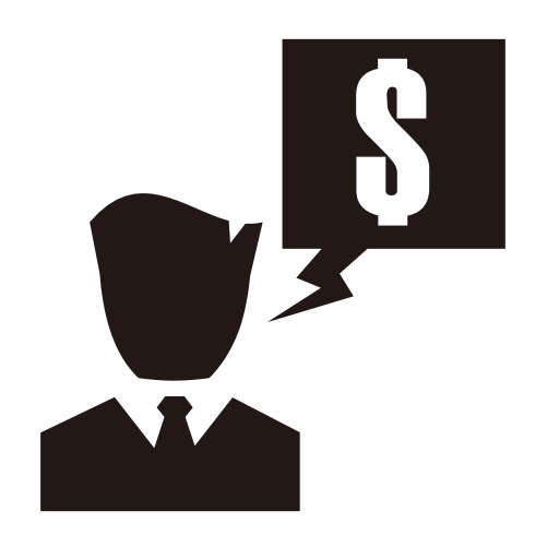 Talking About Price svg vector icon