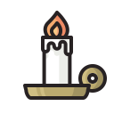 candle, halloween, horror, light, scary svg vector icon