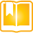 basic, book, bookmark, open, yellow icon