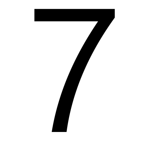 Seven svg vector icon