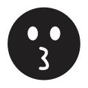 emoji, emotion, kiss, smiley svg vector icon