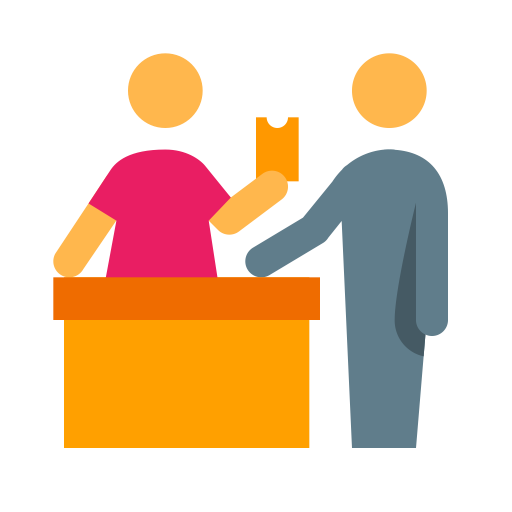 Ticket Purchase svg vector icon