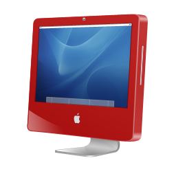 imac,red,aqua icon