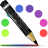 color, colors, line, pen, pencil icon