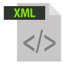 adobe, extention, file format, xml, xml extention svg vector icon