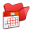 folder,red,scheduled,task icon
