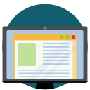 browse, computer, internet, monitor, screen, tv svg vector icon