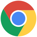 chrome, google, logo svg vector icon