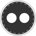 flickr, media, online, social svg vector icon