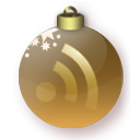 feed,christmas,gold,rss,subscribe icon