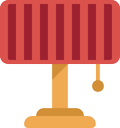 lamp, light, table icon