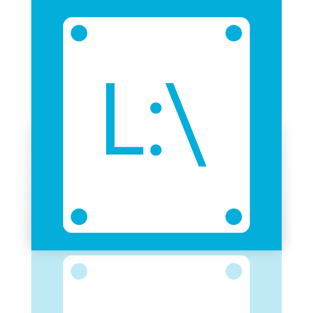 l, mirror icon
