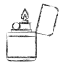 camping, fire, lighter svg vector icon