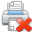 delete, print icon