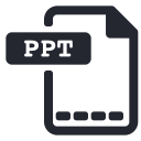 extension, file, ppt, presentation svg vector icon