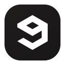 entertainment, gag, logo, nine, social svg vector icon