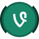 social, videos, vine icon