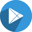googleplay, media, network, social svg vector icon