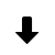 arrow, down icon
