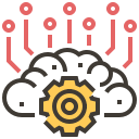 ai, artificial intelligence, brain, cloud, electronics, robotics, technology svg vector icon