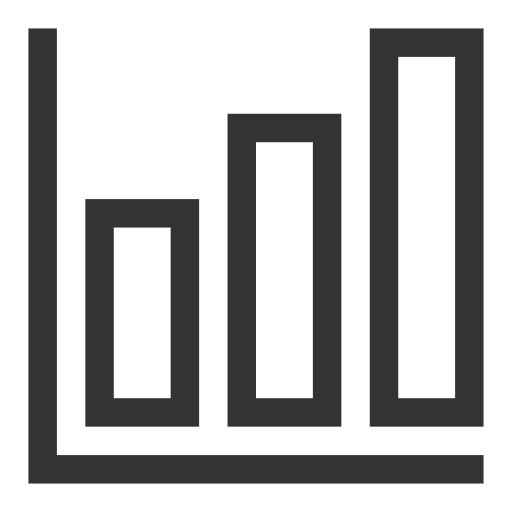 Histogram svg vector icon