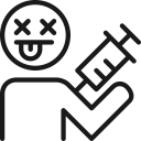 drugs, injection svg vector icon