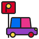 car, holiday, holidays, hotel, park, winter svg vector icon