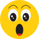 avatar, face, smiley, surprise svg vector icon