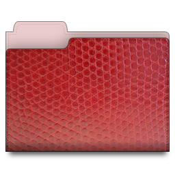 leather,folder,red icon