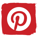 pinterest, social svg vector icon