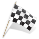 checkered, flag, goal icon