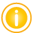 basic, frame, information, yellow icon