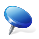 drawingpin,blue,location,pin,attach icon