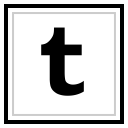 logo, media, social, tumblr svg vector icon