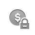 coin,dollar,lock icon