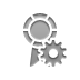 certificate,gear icon