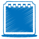 34, blue icon