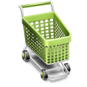 by, cart icon