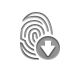 fingerprint,down icon