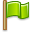 cancel, flag, green icon